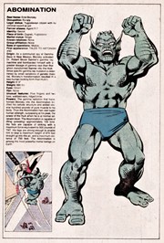 Page #2 from Official Handbook of the Marvel Universe, The (1983 series) #1