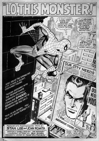 Page #1 from Spectacular Spider-Man, The (1968 series) #1
