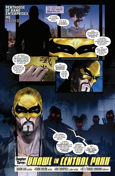 Page #3 from Undead Iron Fist, The (2025 series) #3